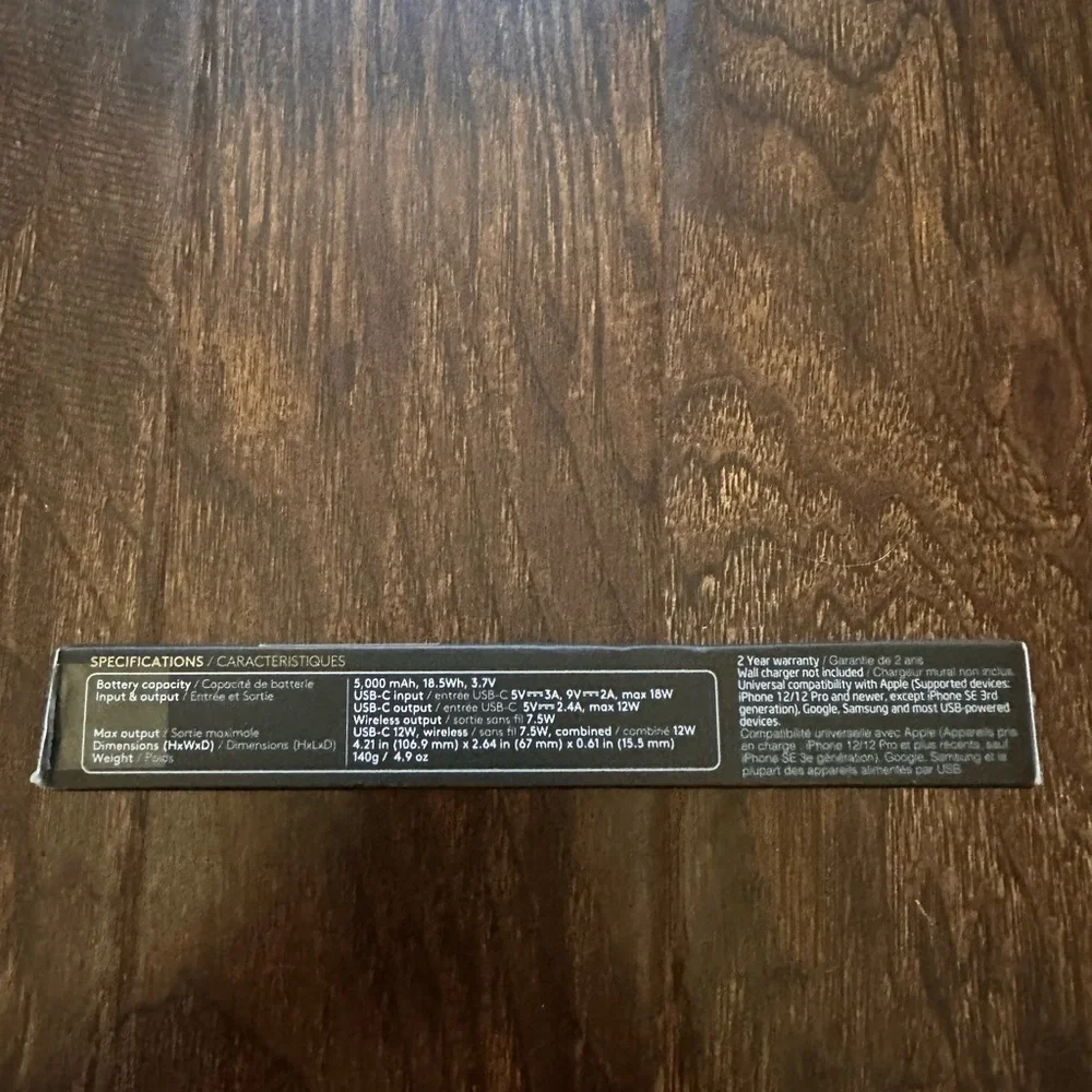 Duracell Black Magnetic Power Bank